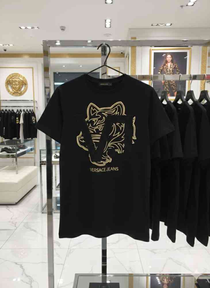 Versace Clubwear Black Premium Quality T-shirt-thumb-3