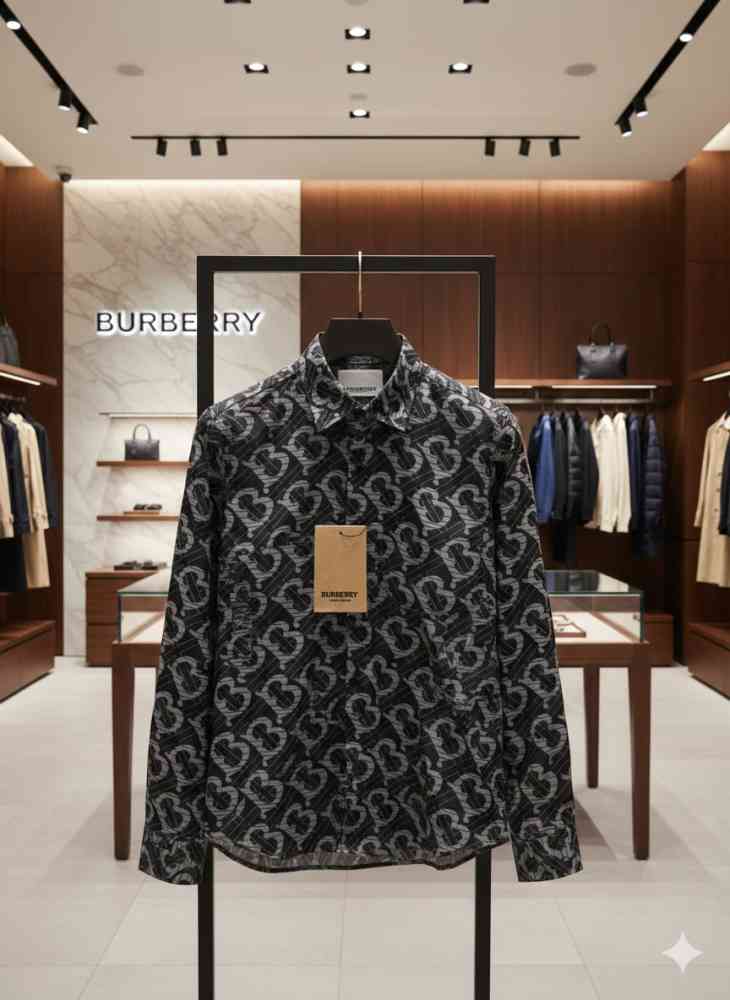 Burberry Black Premium Quality Shirt-2
