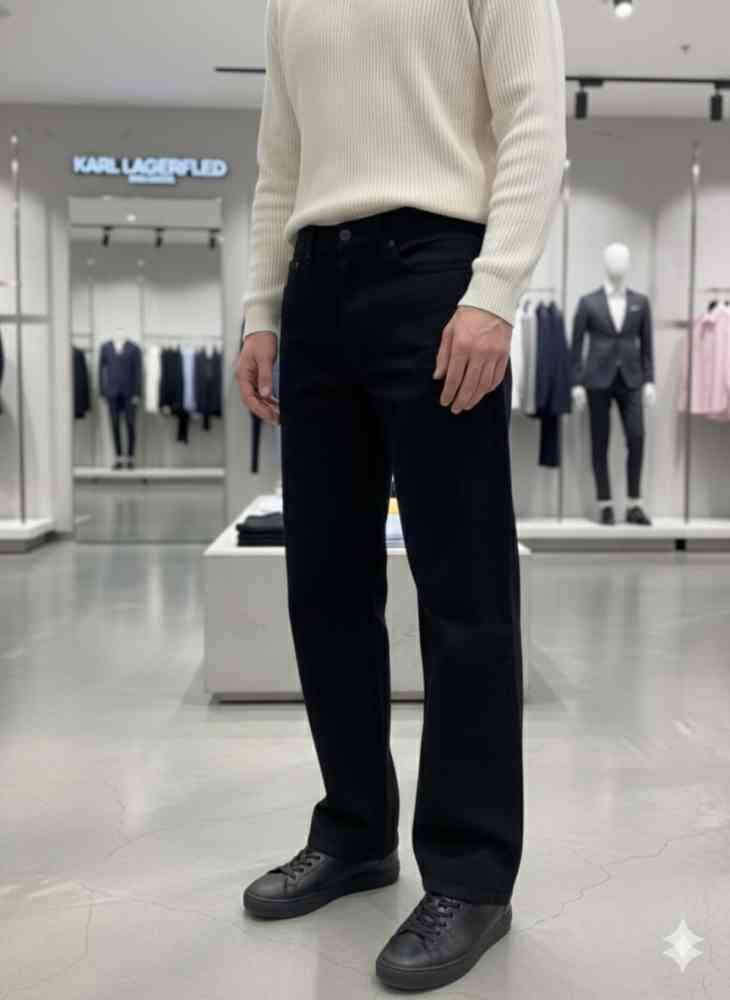 Karl Lagerfeld Black Premium Quality Jeans-thumb-2