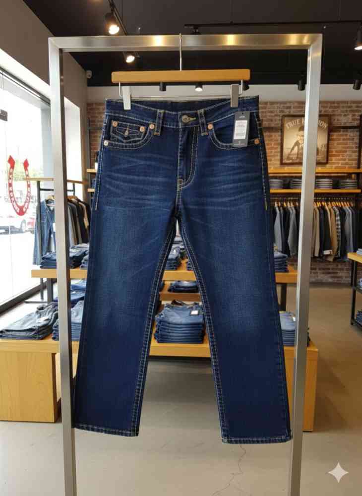 Dark Blue True Religion Black Premium Quality Denim Jeans