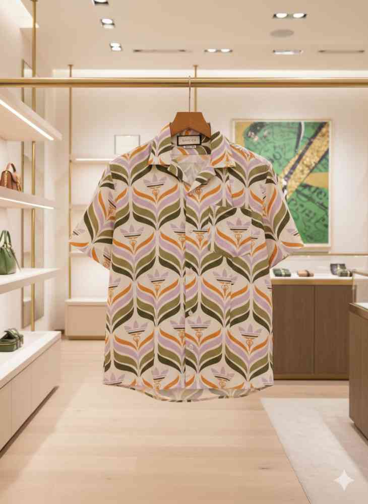 Gucci Printed Premium Quality Short Sleeve Shirt-thumb-2