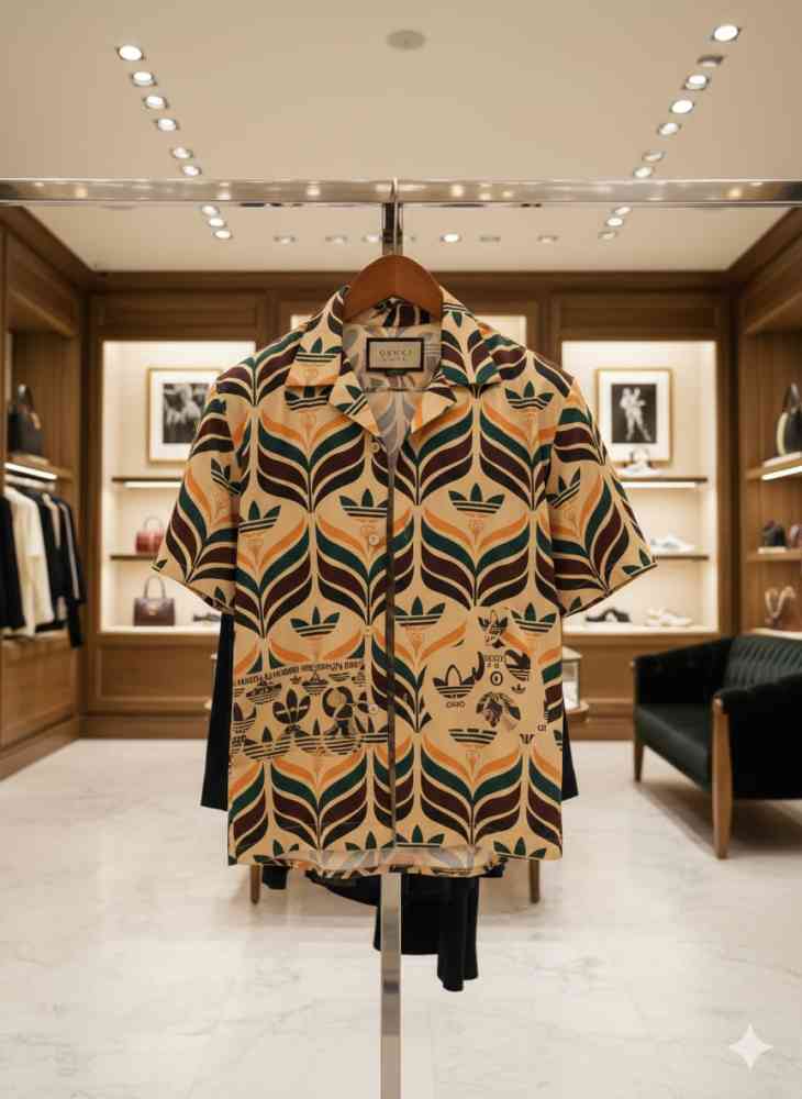 Gucci Printed Premium Quality Short Sleeve Shirt-thumb-2