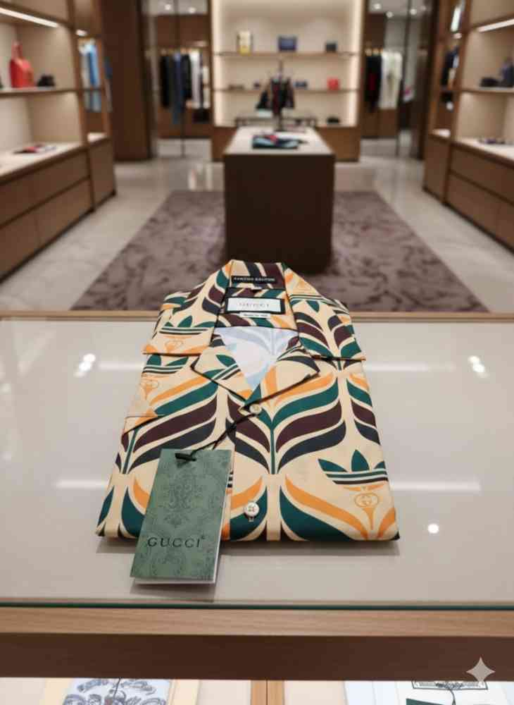Gucci Printed Premium Quality Short Sleeve Shirt-thumb-3