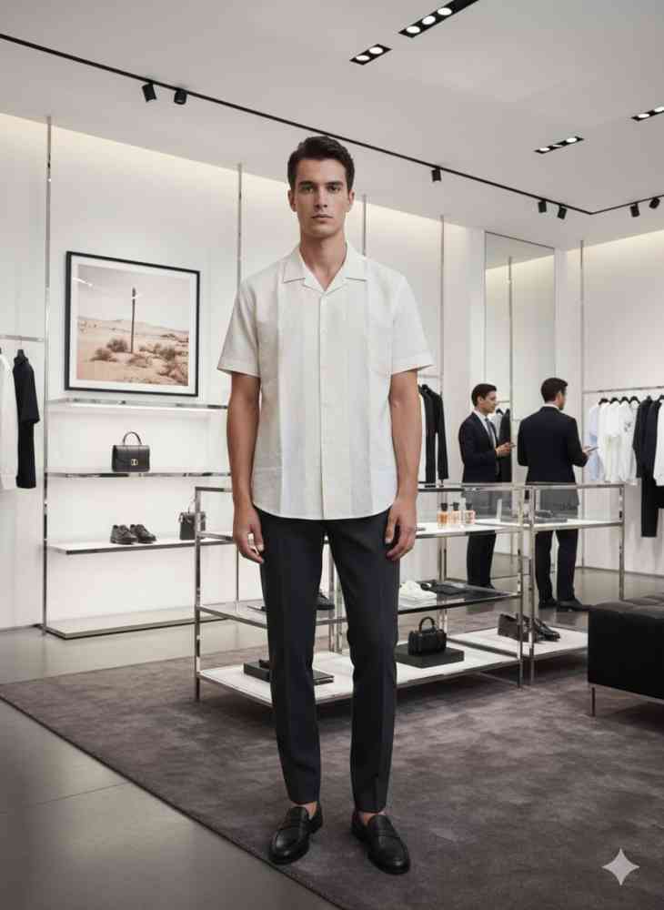 Dior Printed Premium Quality Short Sleeve Shirt-thumb-0
