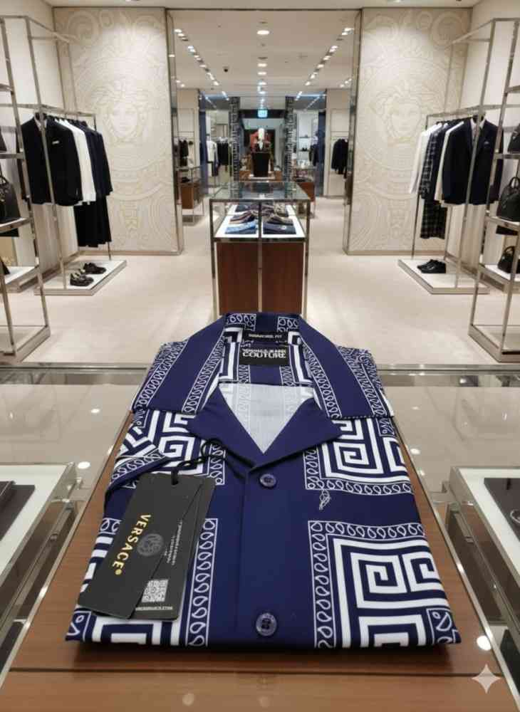 Versace Printed Premium Quality Short Sleeve Shirt-thumb-2