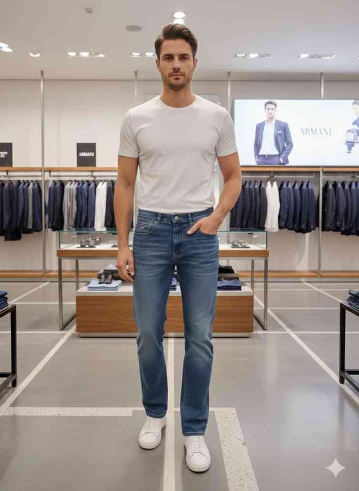Emporio Armani Light Blue Premium Quality Jeans-thumb-2