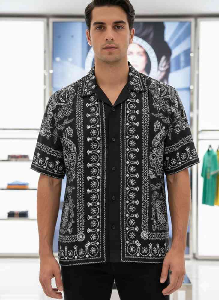 Versace Printed Premium Quality Short Sleeve Shirt-1