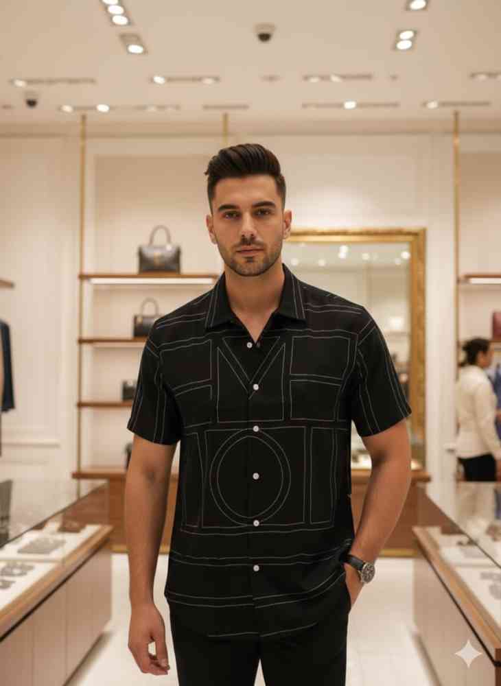 Gucci Printed Premium Quality Short Sleeve Shirt-thumb-1