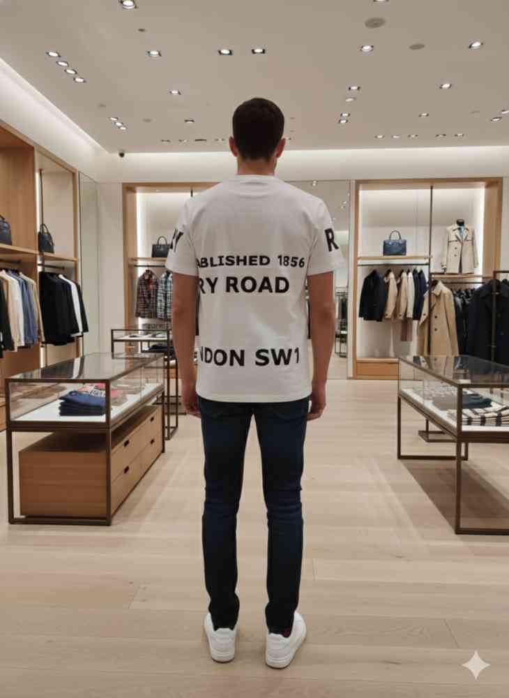 Burberry White Premium Exclusive Polo T-shirt-2