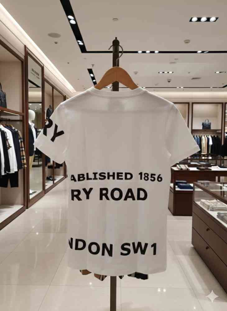 Burberry White Premium Exclusive Polo T-shirt-3