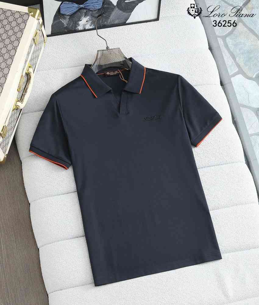 Loro Piana Blue Premium Quality T-Shirt-thumb-0