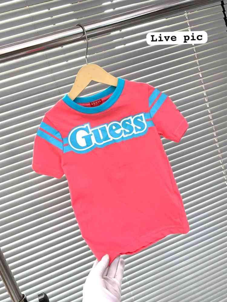 Guess Pink Kids Premium Quality T-shirt-thumb-3