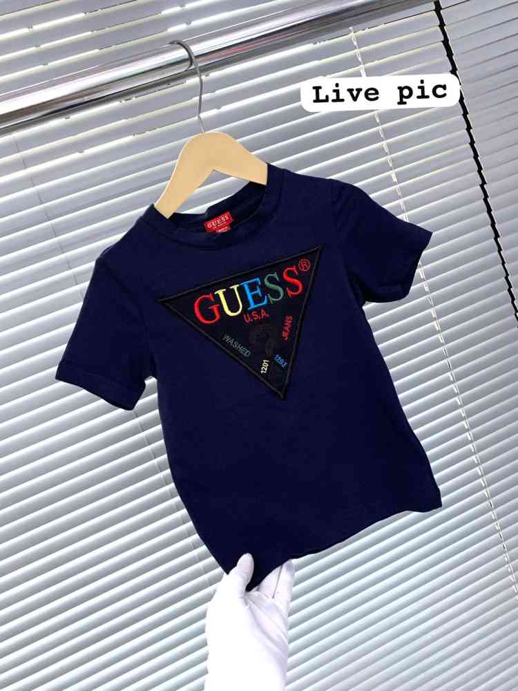 Guess Blue Kids Premium Quality T-shirt-thumb-2