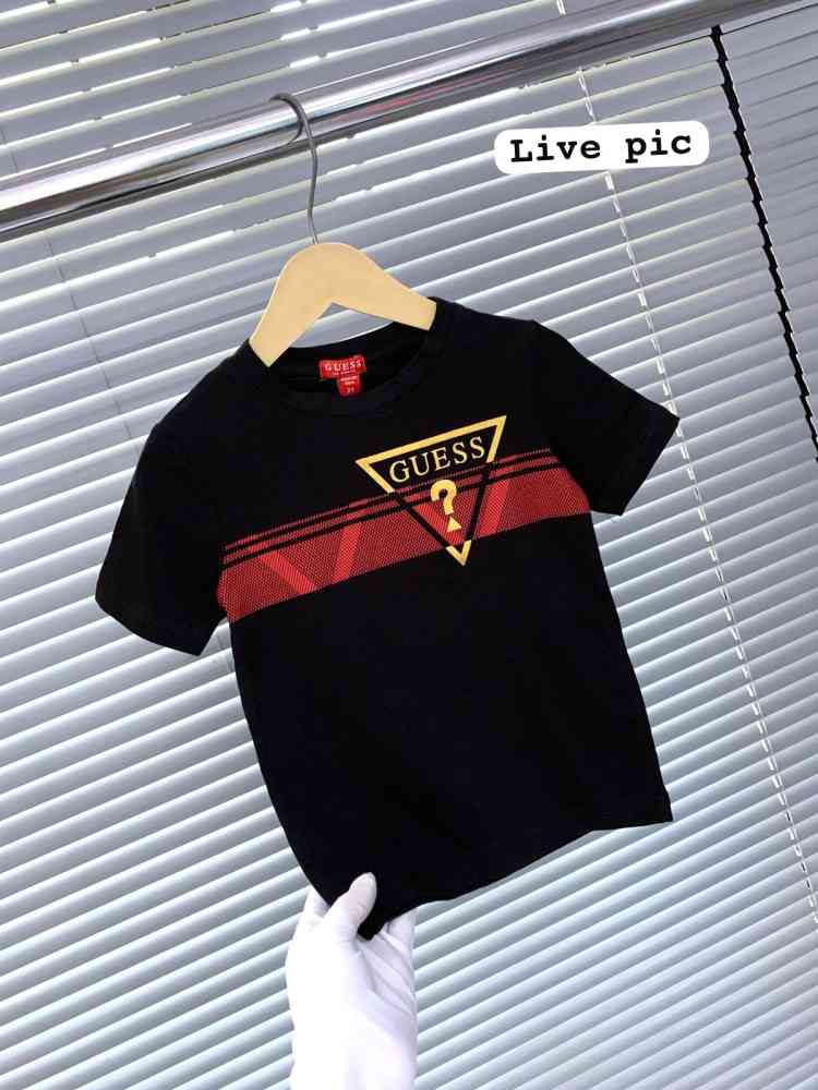 Guess Black Kids Premium Quality T-shirt-thumb-2