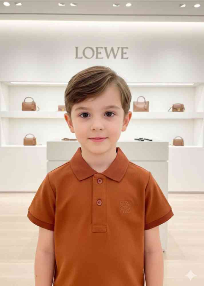 Loewe Brown Kids Premium Quality T-shirt-thumb-1