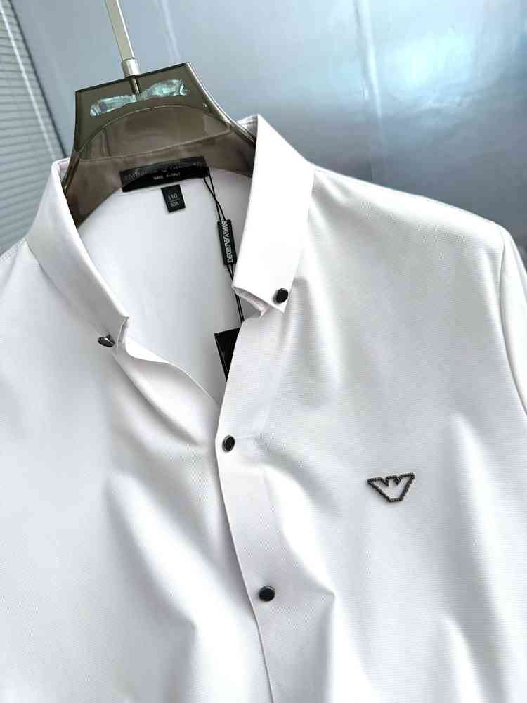 Emporio Armani White Premium Quality Short Sleeve Shirt-thumb-2