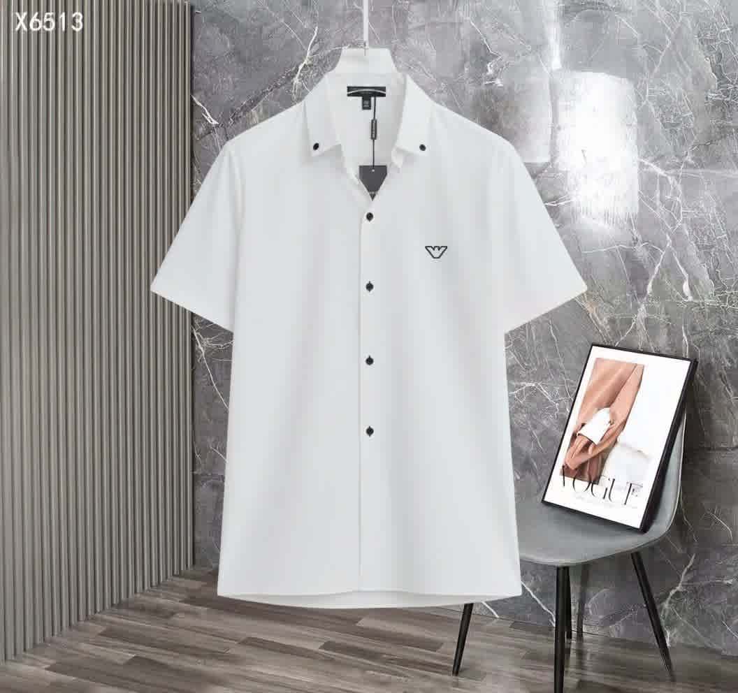 Emporio Armani White Premium Quality Short Sleeve Shirt-thumb-0