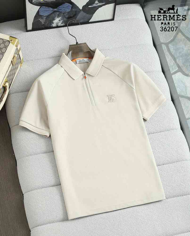 Grey Hermes White Premium Quality T-shirt