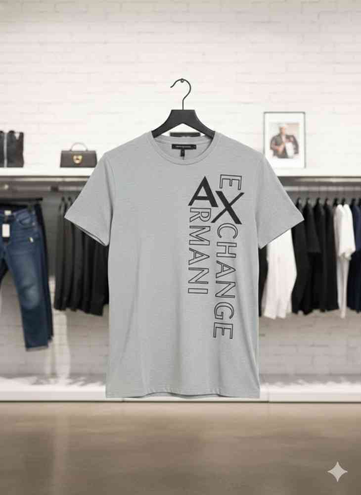 Armani Exchange White Premium Quality T-shirt-thumb-2
