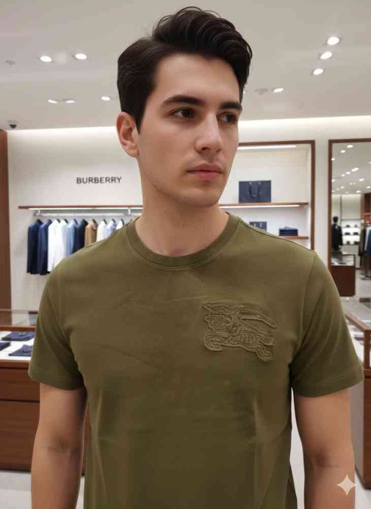 Burberry Green Premium Exclusive Polo T-shirt-thumb-0