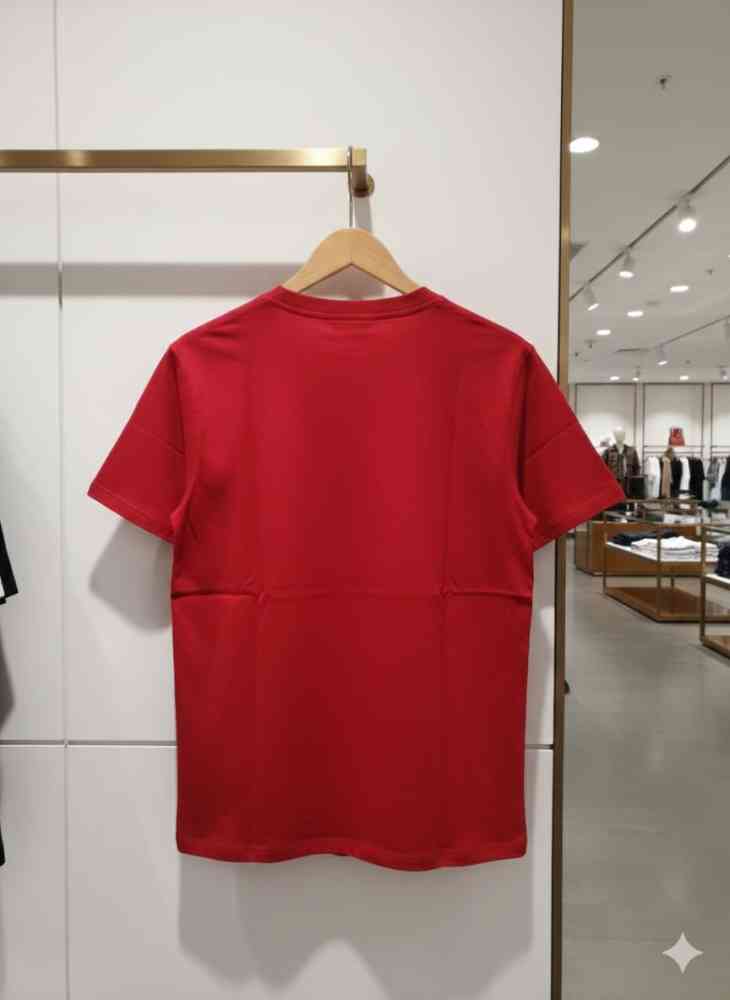Burberry Red Premium Exclusive Polo T-shirt-thumb-3
