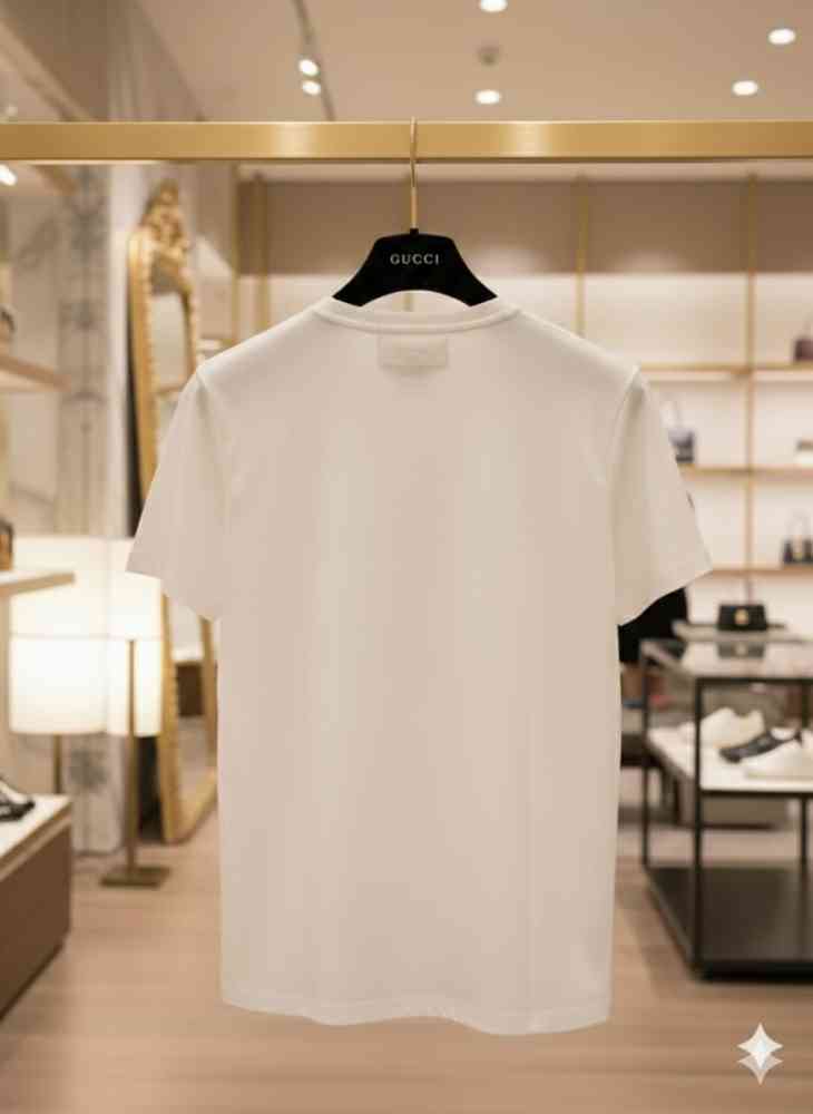 Gucci White Premium Quality Polo T-shirt-thumb-3