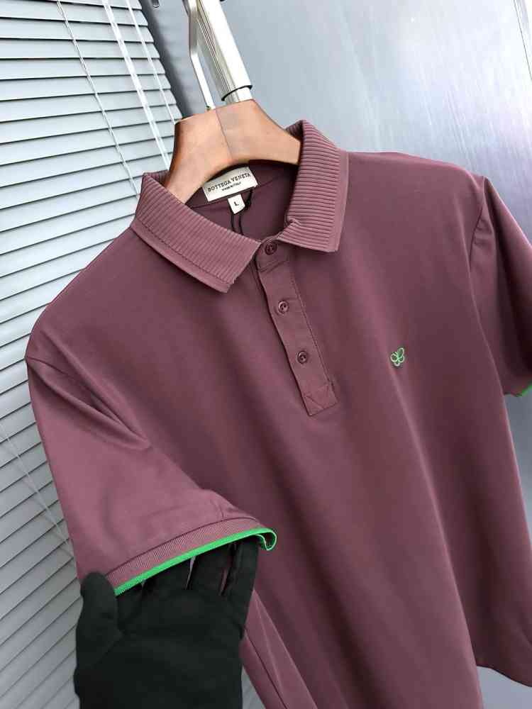 Bottega Veneta Wine Bee Emboided Premium T-shirt-thumb-1