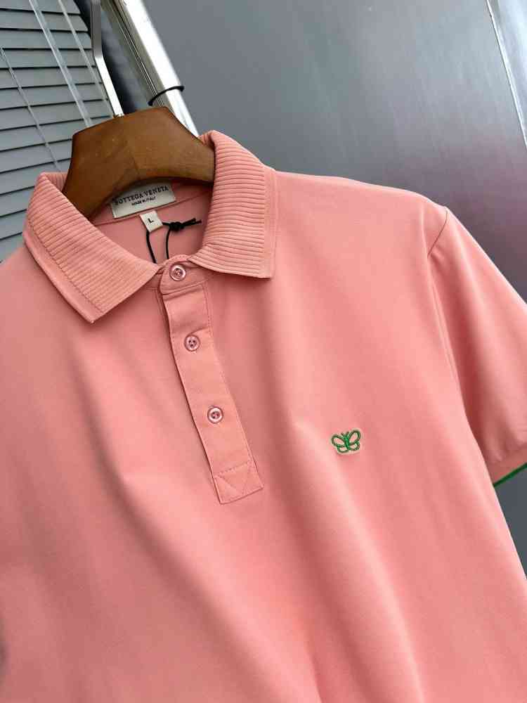 Bottega Veneta Pink Bee Emboided Premium T-shirt-thumb-1