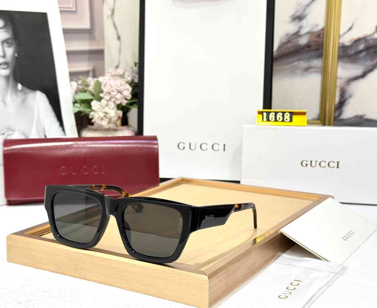 Black Gucci Brown Premium Sunglasses