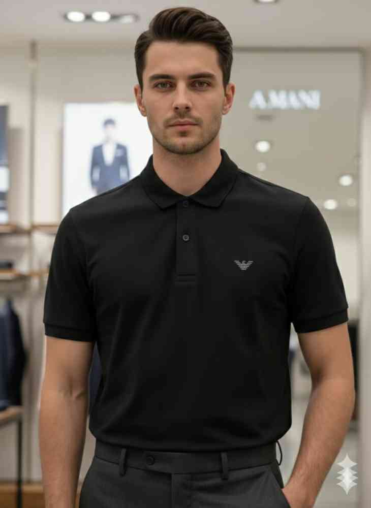 Armani Exchange Black Premium Quality T-shirt-thumb-1