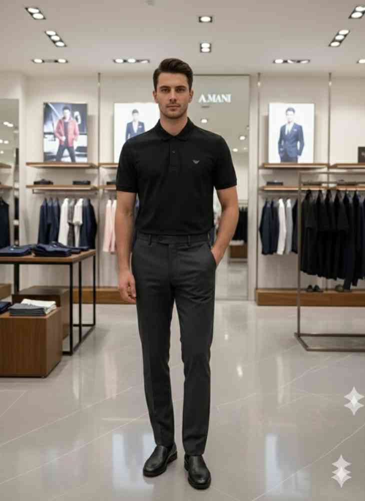 Armani Exchange Black Premium Quality T-shirt-thumb-0