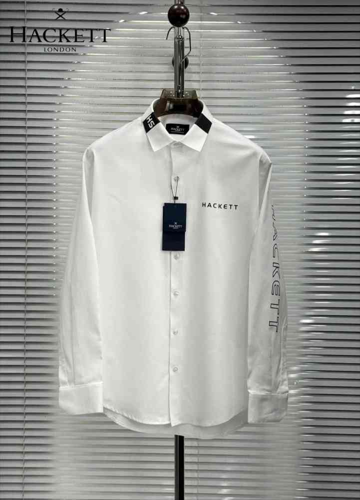 Hackett White Premium Quality Shirt-thumb-0