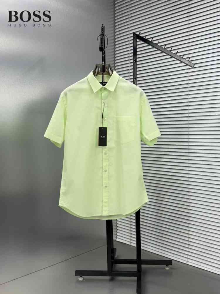 Hugo Boss Green Premium Quality Short Sleeve Shirt-thumb-0