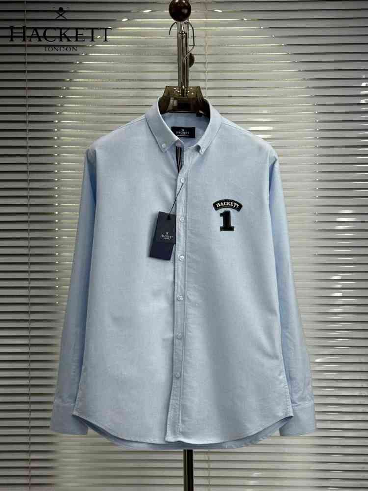 Sky Blue Hackett Black Premium Quality Shirt