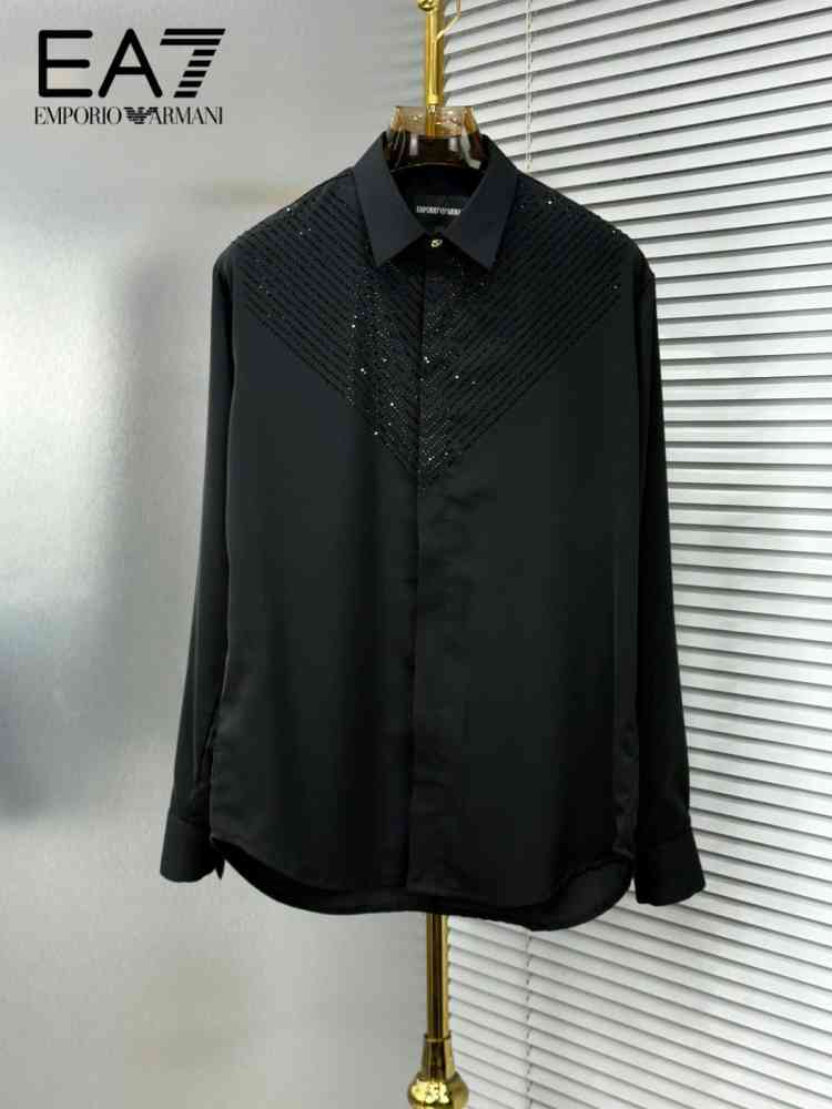 Emporio Armani Black Premium Quality Shirt-thumb-0