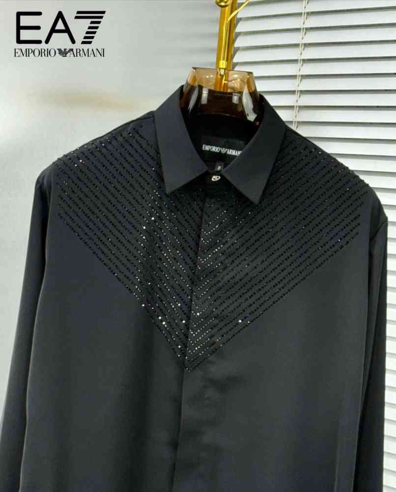 Emporio Armani Black Premium Quality Shirt-thumb-1