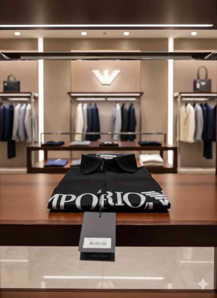 Emporio Armani Black Premium Quality Shirt-thumb-2