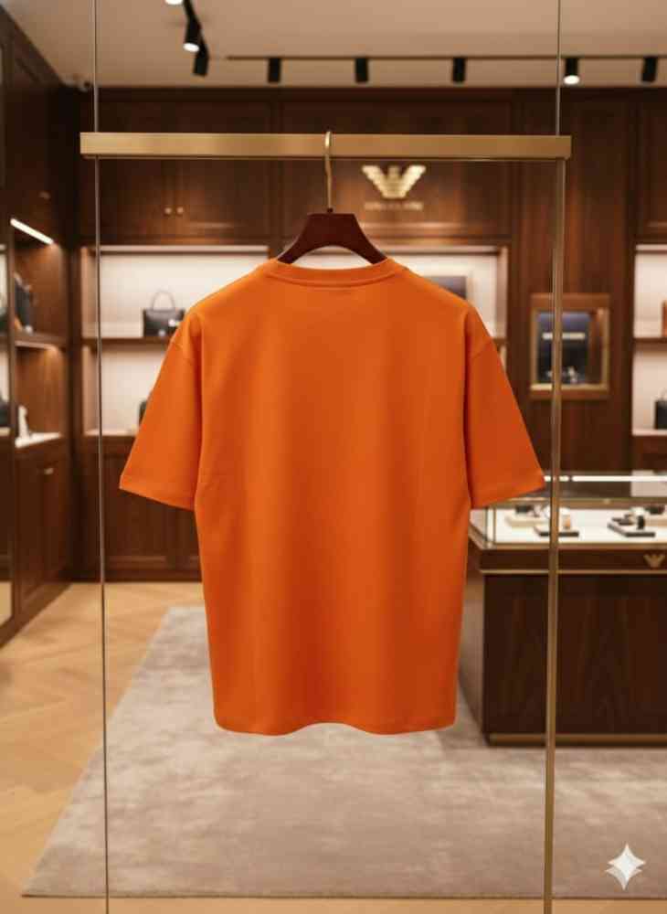 Armani Exchange Orange Premium Quality T-shirt-thumb-3