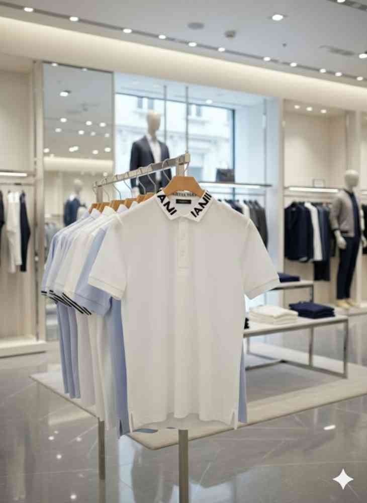 Armani Exchange White Premium Quality T-shirt-thumb-2