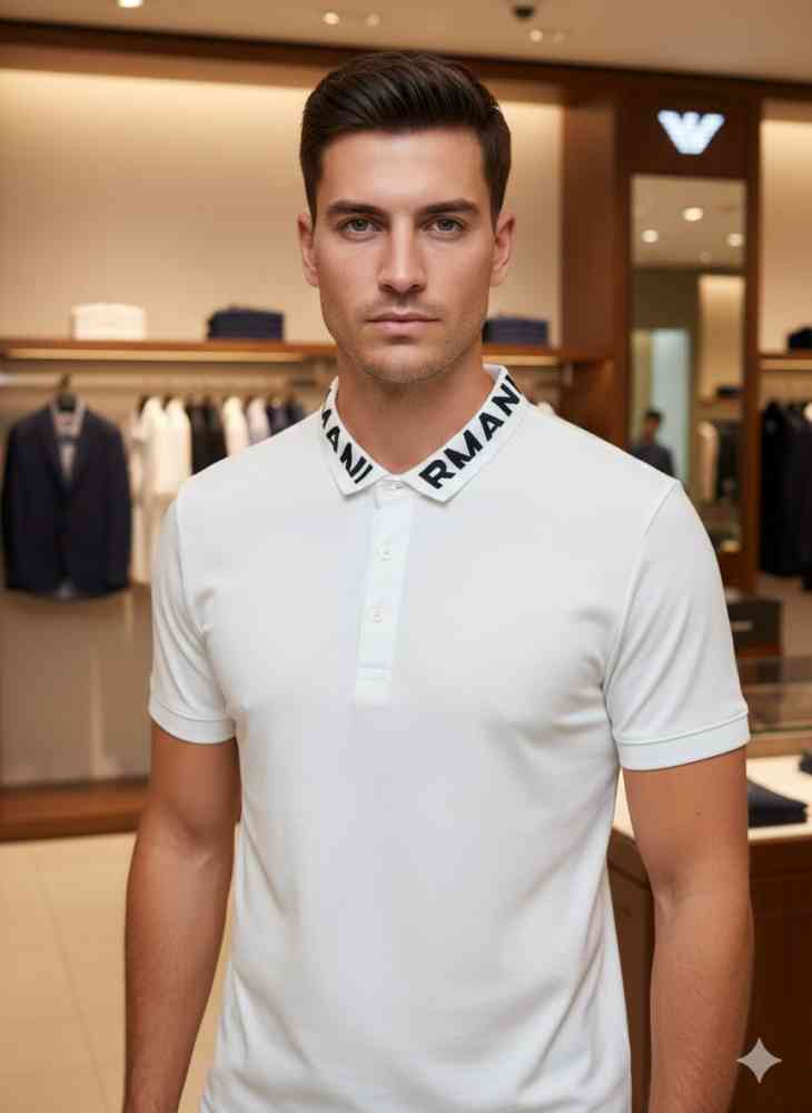White Armani Exchange Grey Premium Quality T-shirt
