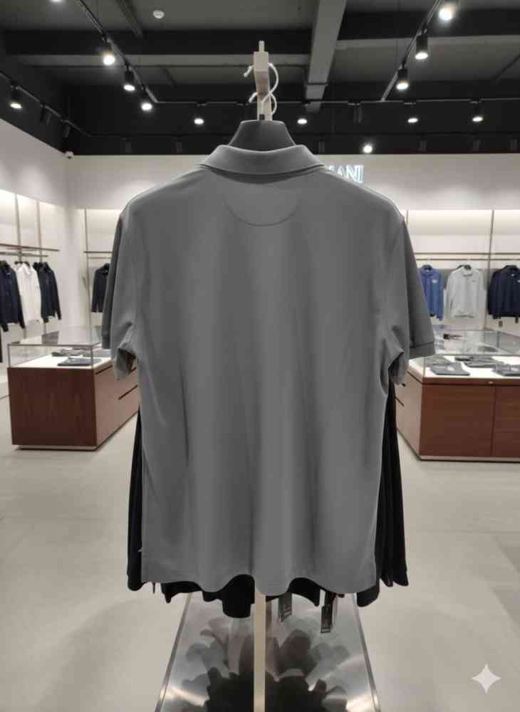 Armani Exchange Grey Premium Quality T-shirt-thumb-3