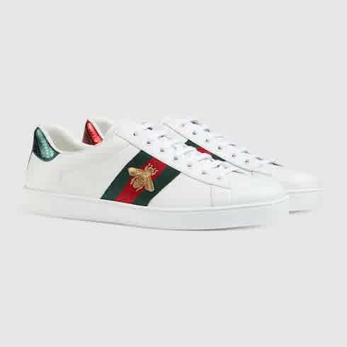 Gucci White Ace Bee Premium Quality Sneakers-thumb-2