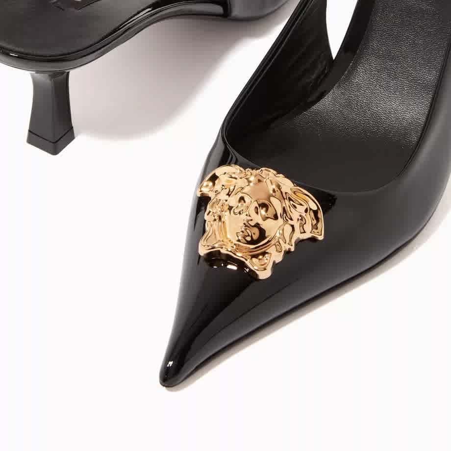 Versace La Medusa Slingback Heel Sandals-thumb-2