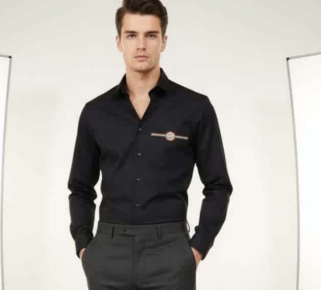 Gucci Black Premium Quality Cotton Shirt-thumb-0