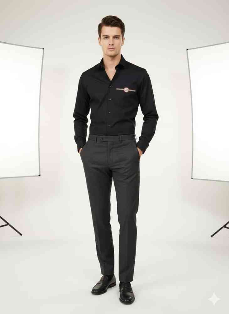 Gucci Black Premium Quality Cotton Shirt-thumb-1