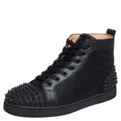 Christian Louboutin Junior leather Black Sneakers-thumb-0