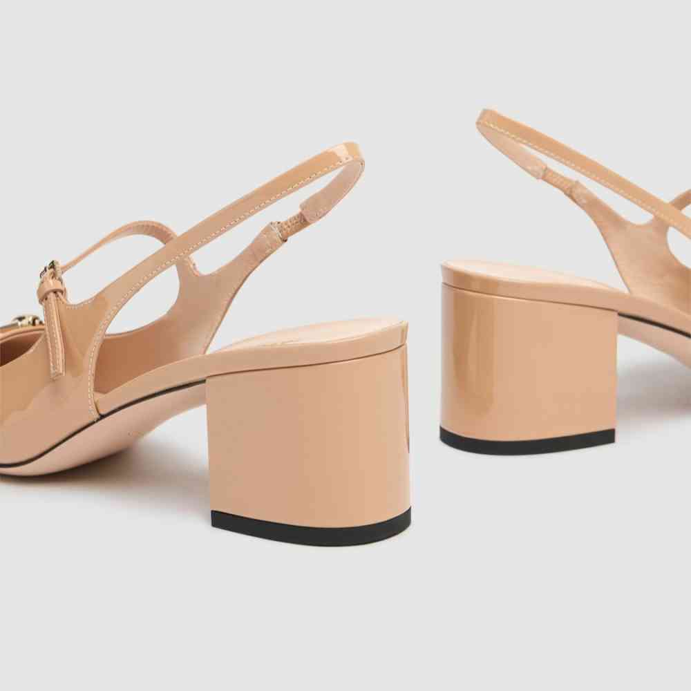 Gucci Horsebit Beige Heels Sandles-thumb-1
