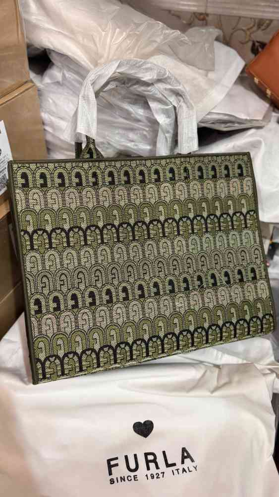 Furla Opportunity Green Large Tote Bag-thumb-1