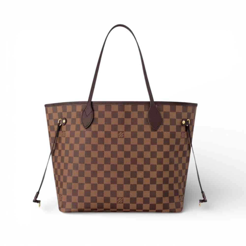 Louis Vuitton Neverfull Brown MM Tote Bag-thumb-0