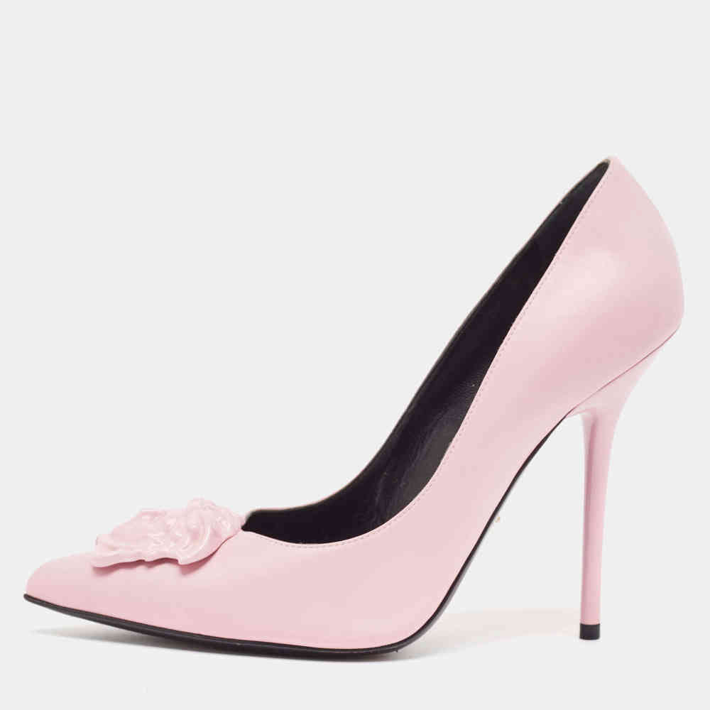 Versace La Medusa Pink Heels Sandles-thumb-1